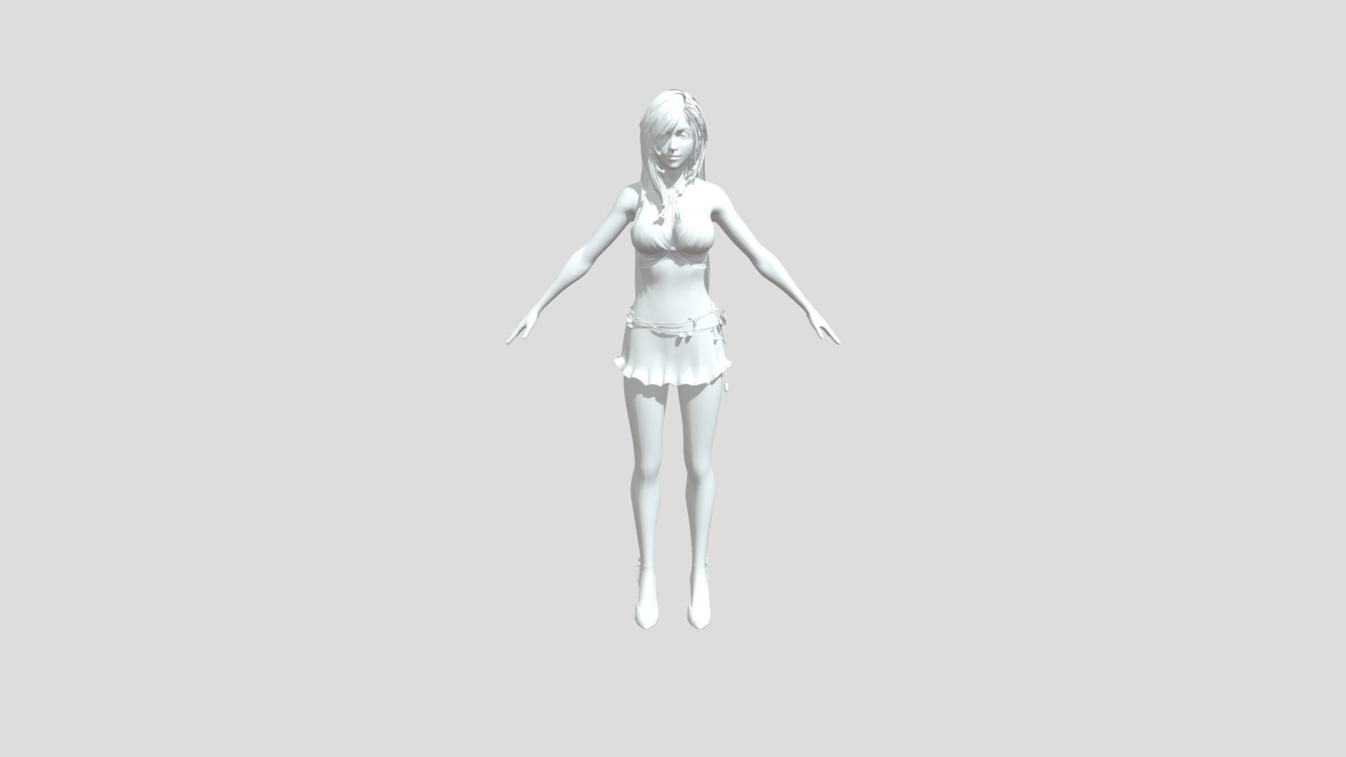 Tifa-lockhart-mature-dress-from-final-fantasy 3d model