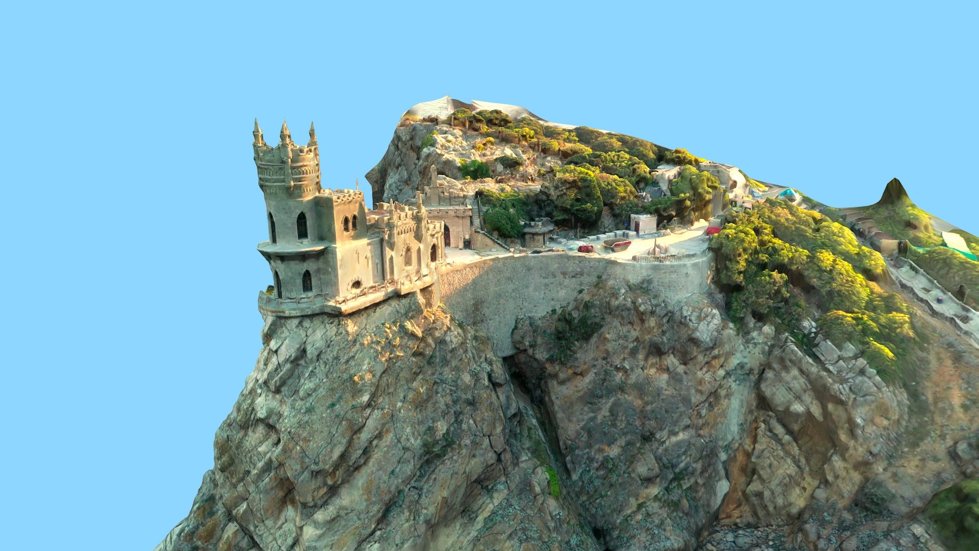 Swallows Nest Castle, Gaspra, Crimean Peninsula 3d model