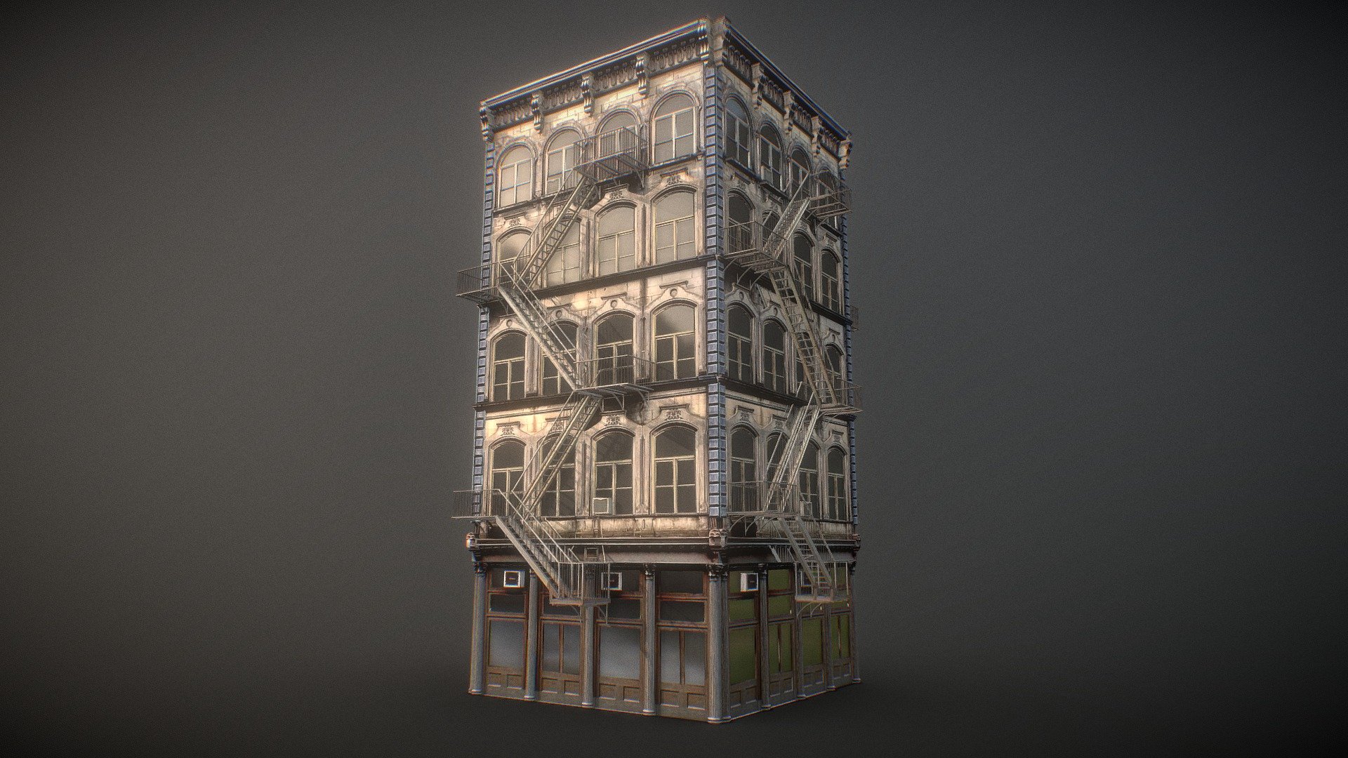 New York Background Building 7# 3d model