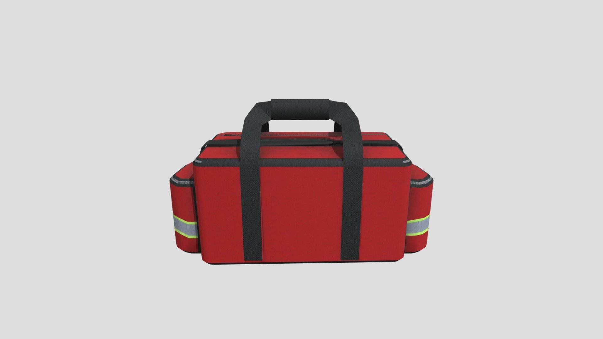 paramedic_bag_red_obj 3d model