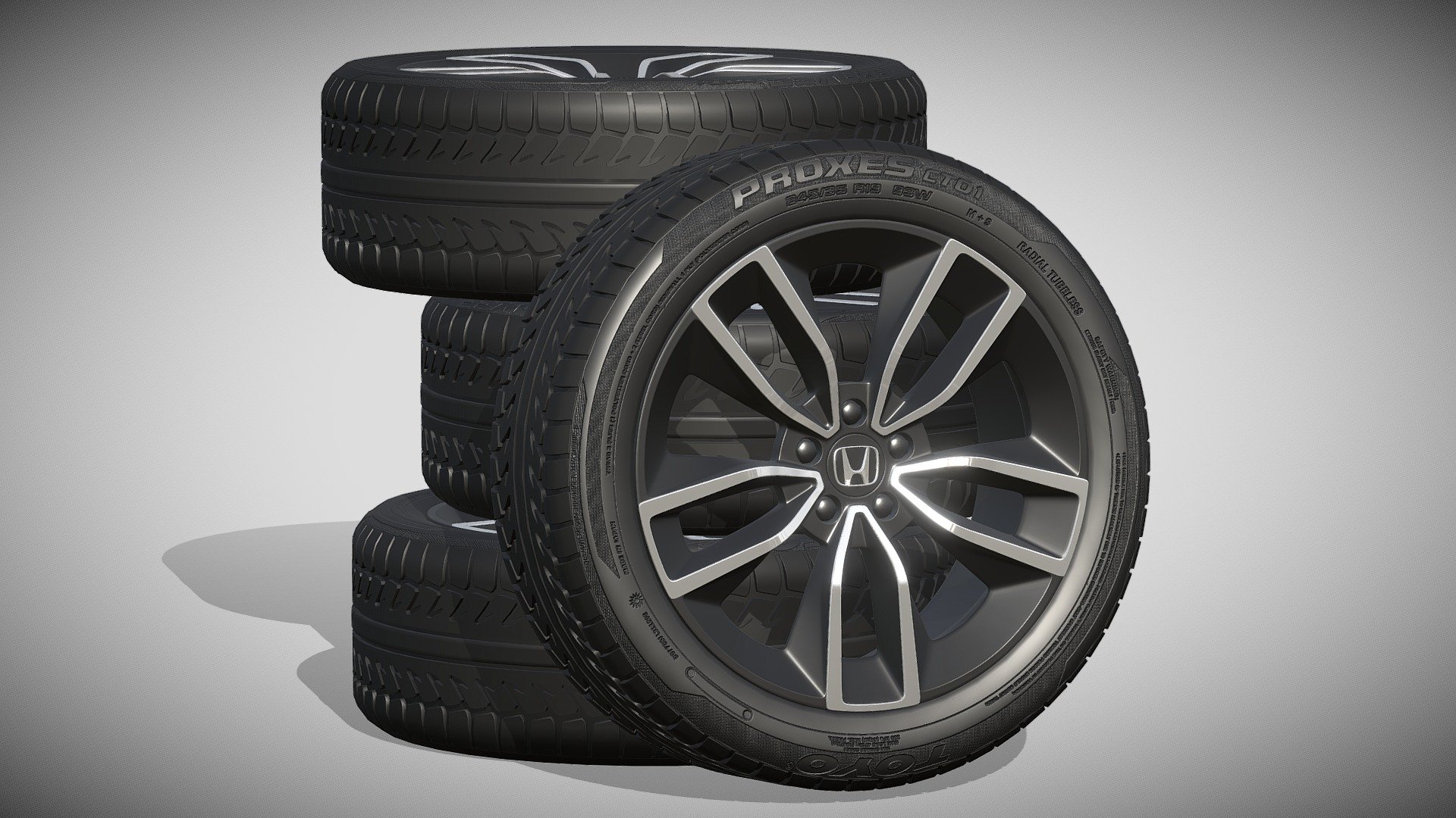 Honda wheels 3d model