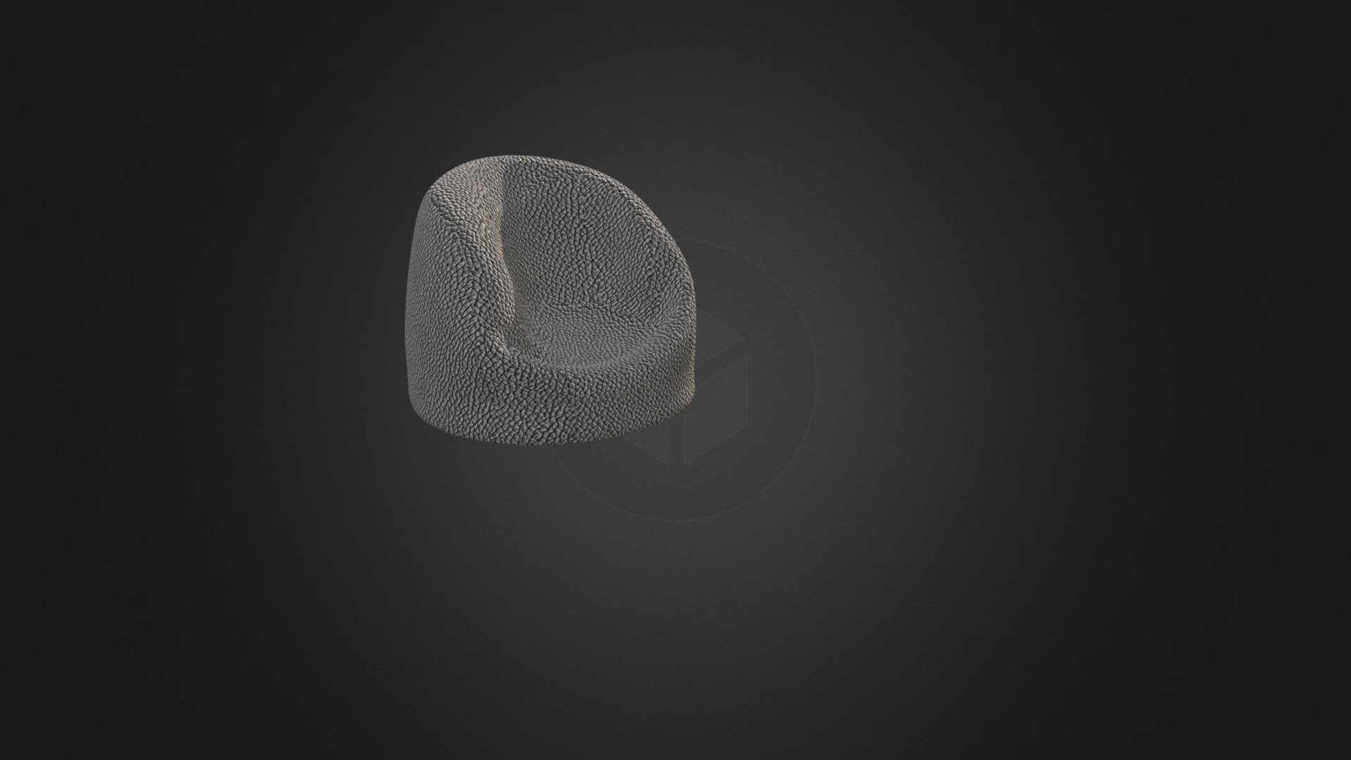 Pouf Purple 3d model