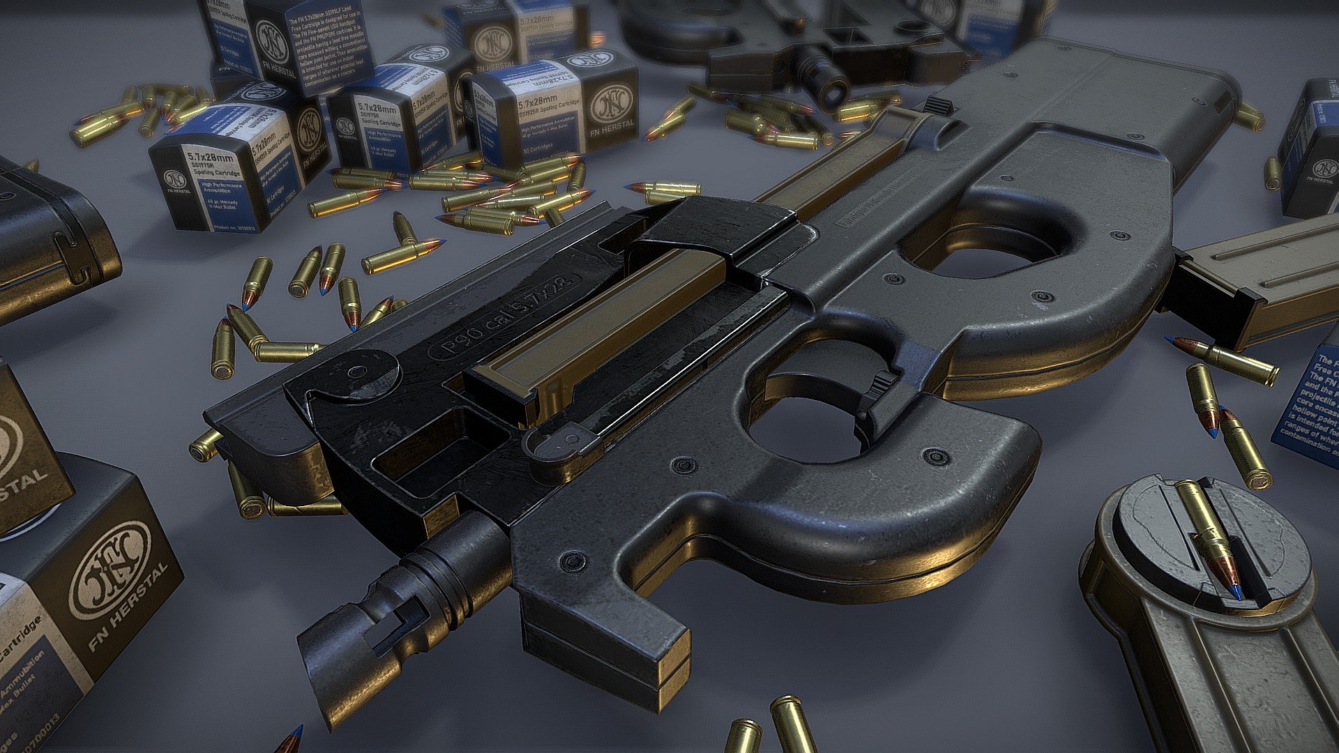 P90 3d model