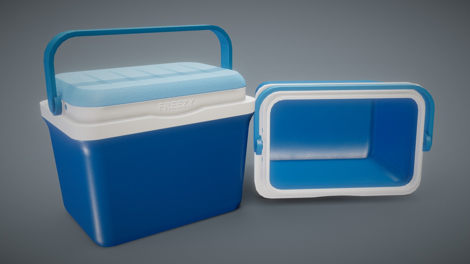 Plastic Cooler Clean 3d model