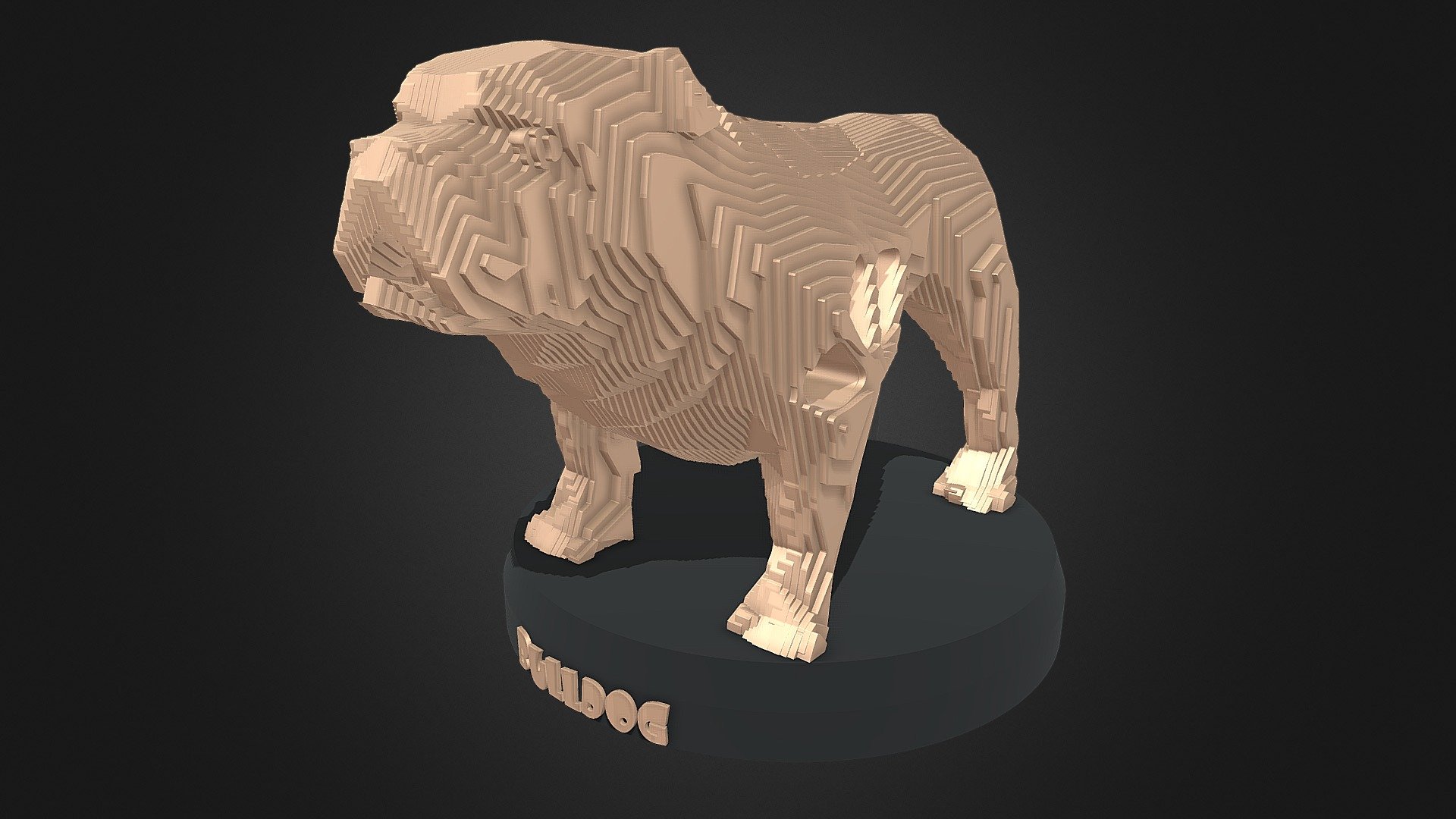 Parametric V Old Bulldog 3d model