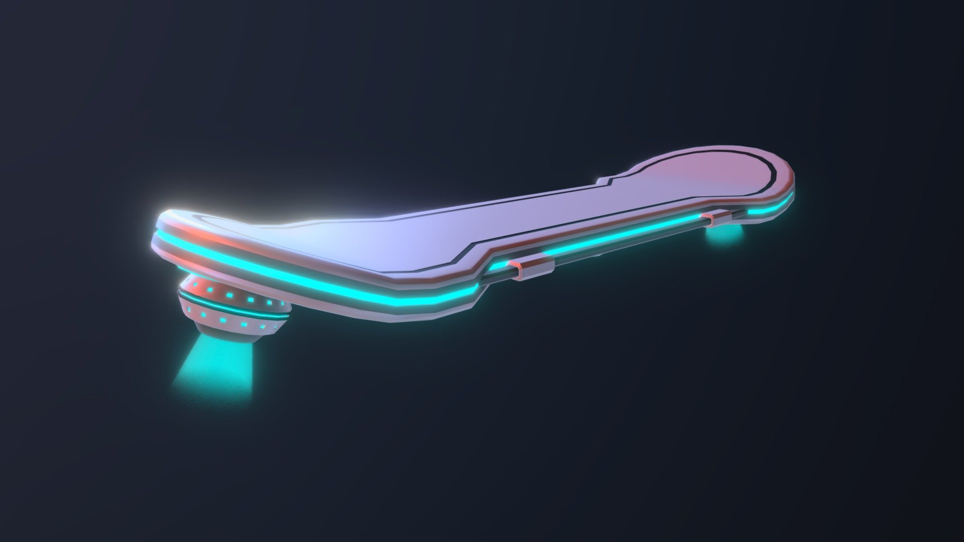 Sci-fi Hoverboard 3d model