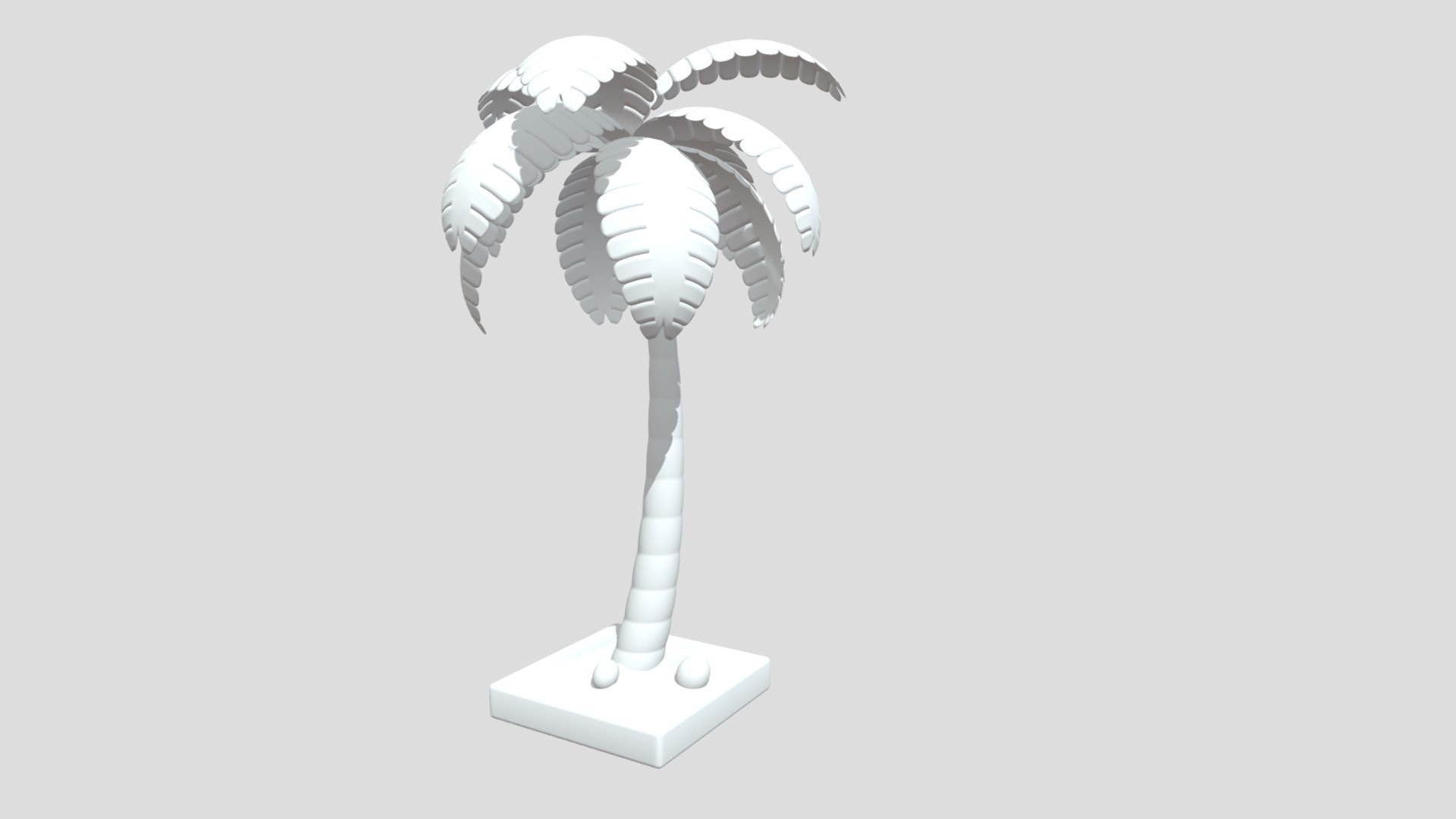 Cartoon Palm Tree 3d model