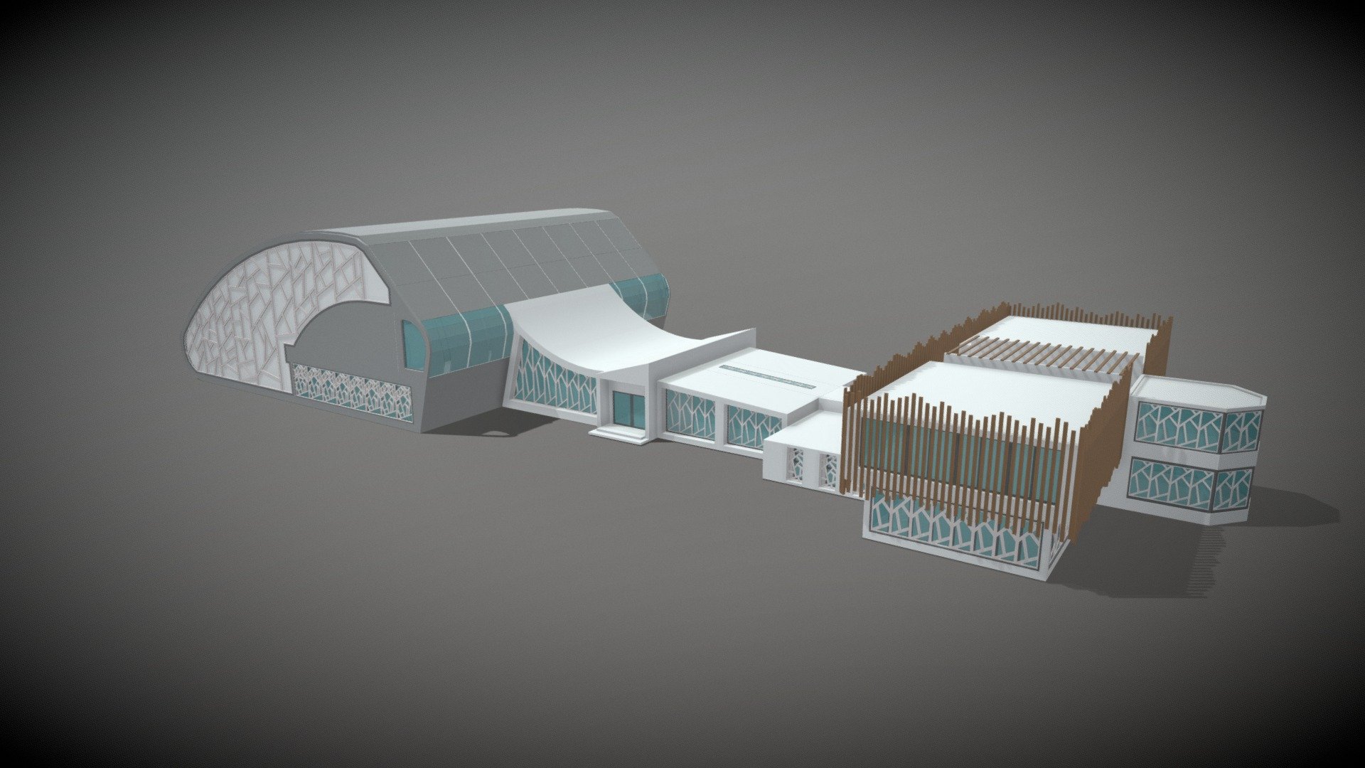 Aquatic Arena 3d model