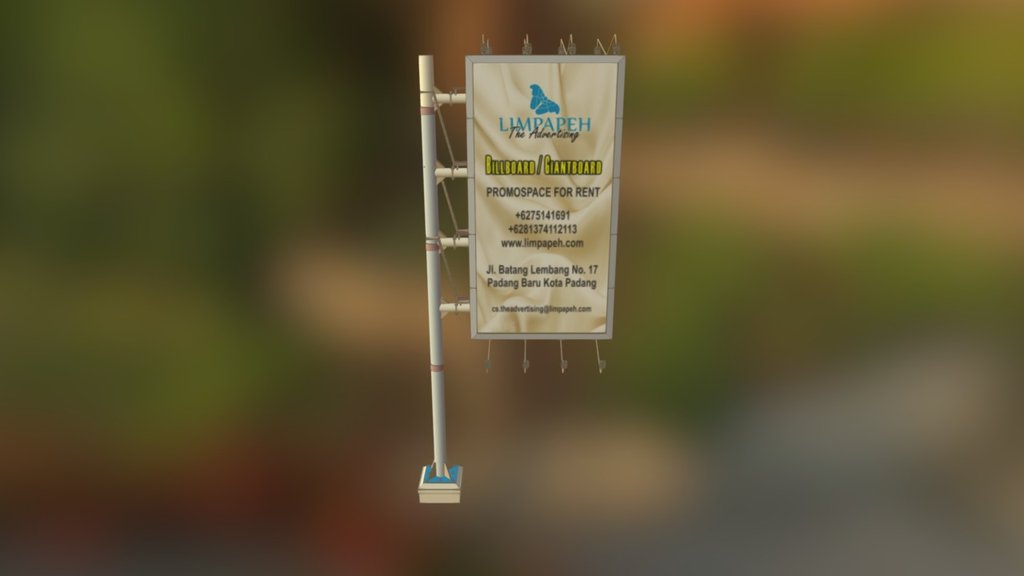 Billboard 3d model