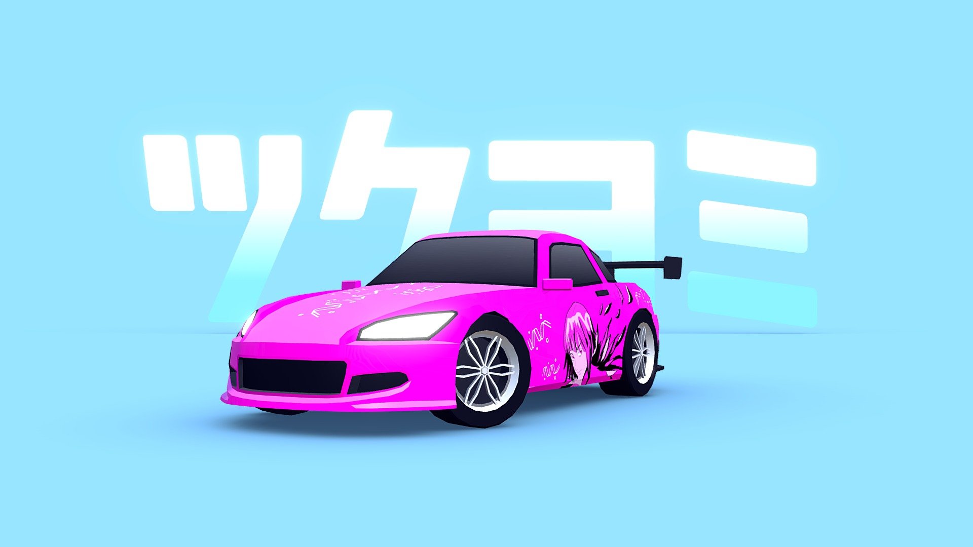 ARCADE: "Tsukuyomi" Drifting Car 3d model