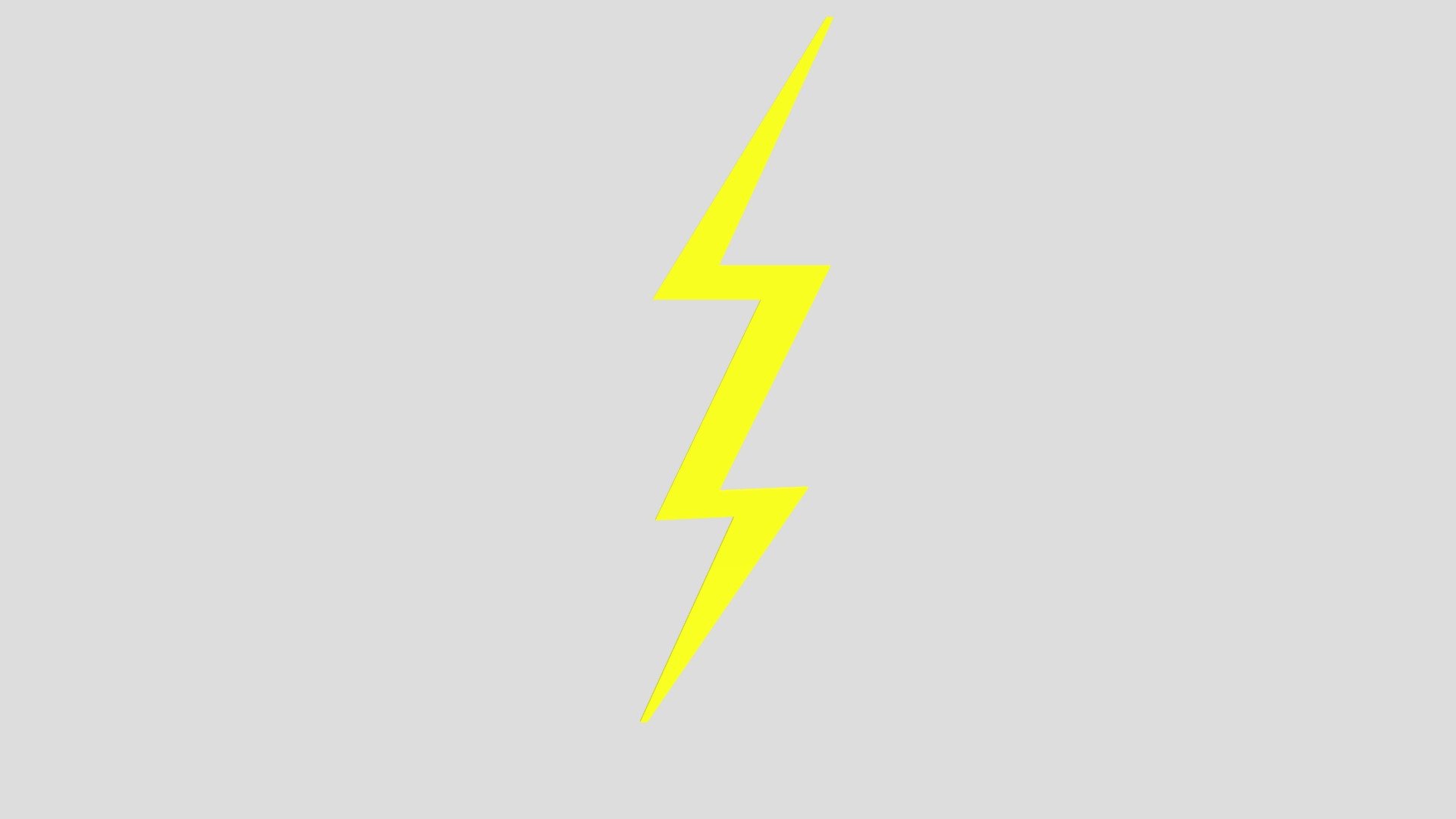 Lightning bolt from Poly by Google 3d model