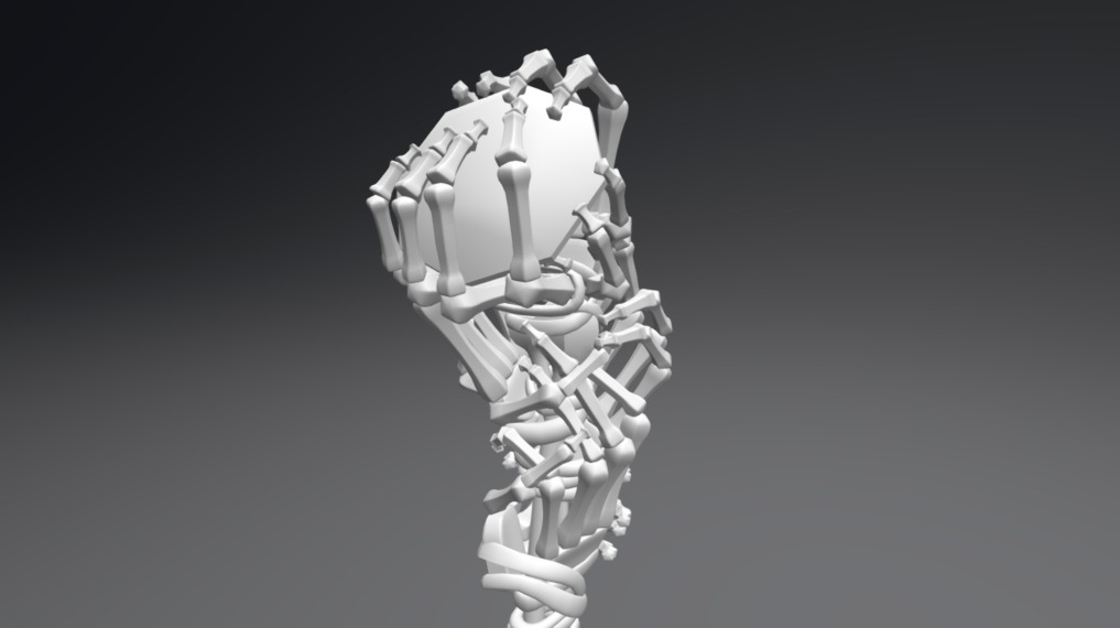 Bone Staff 3d model