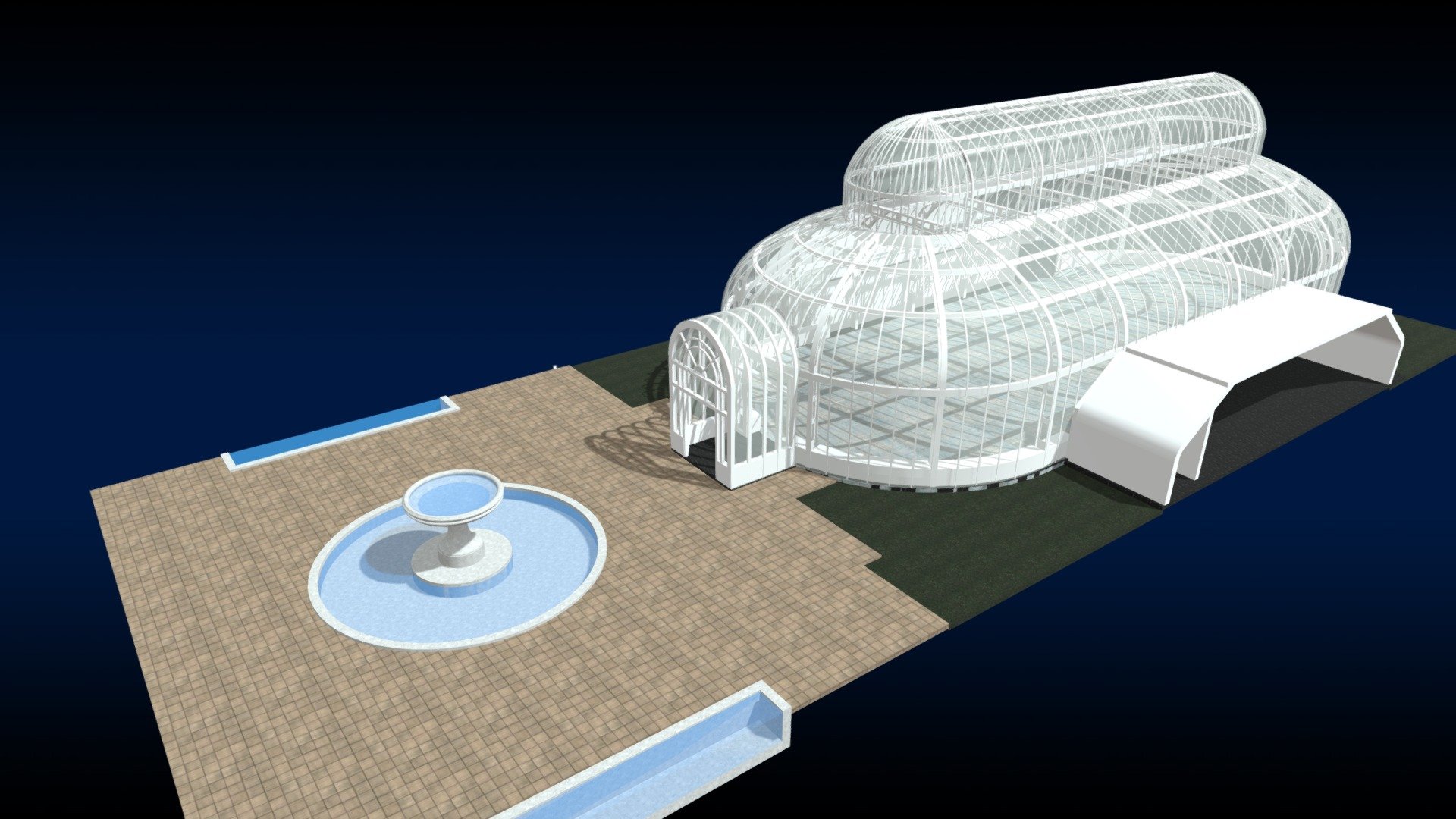 Palm House 3d model