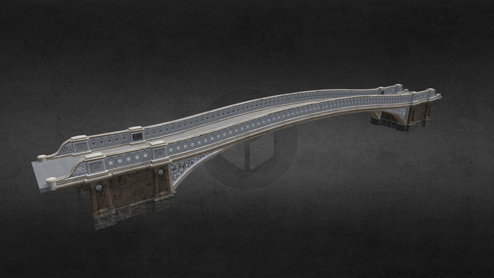 Bow Bridge 3d model