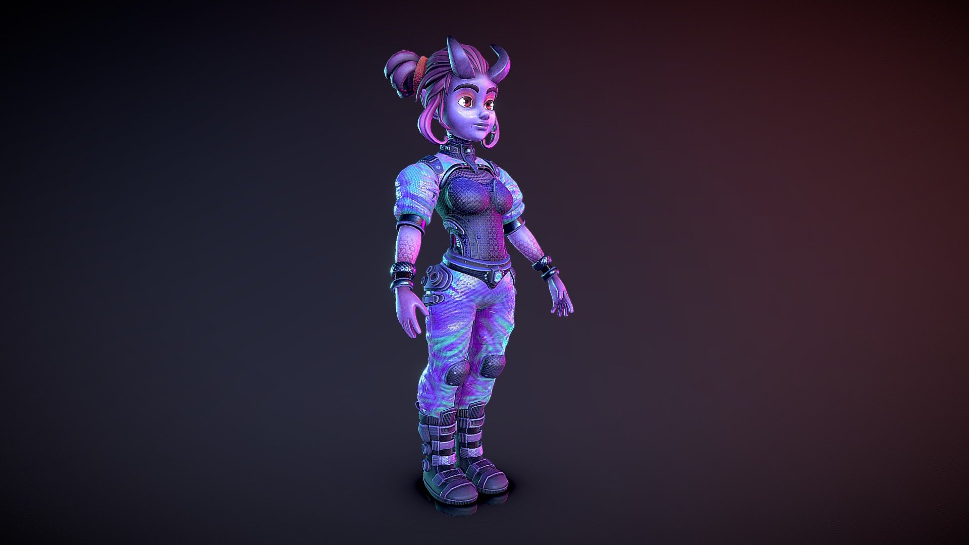 Sci Fi Devil 3d model