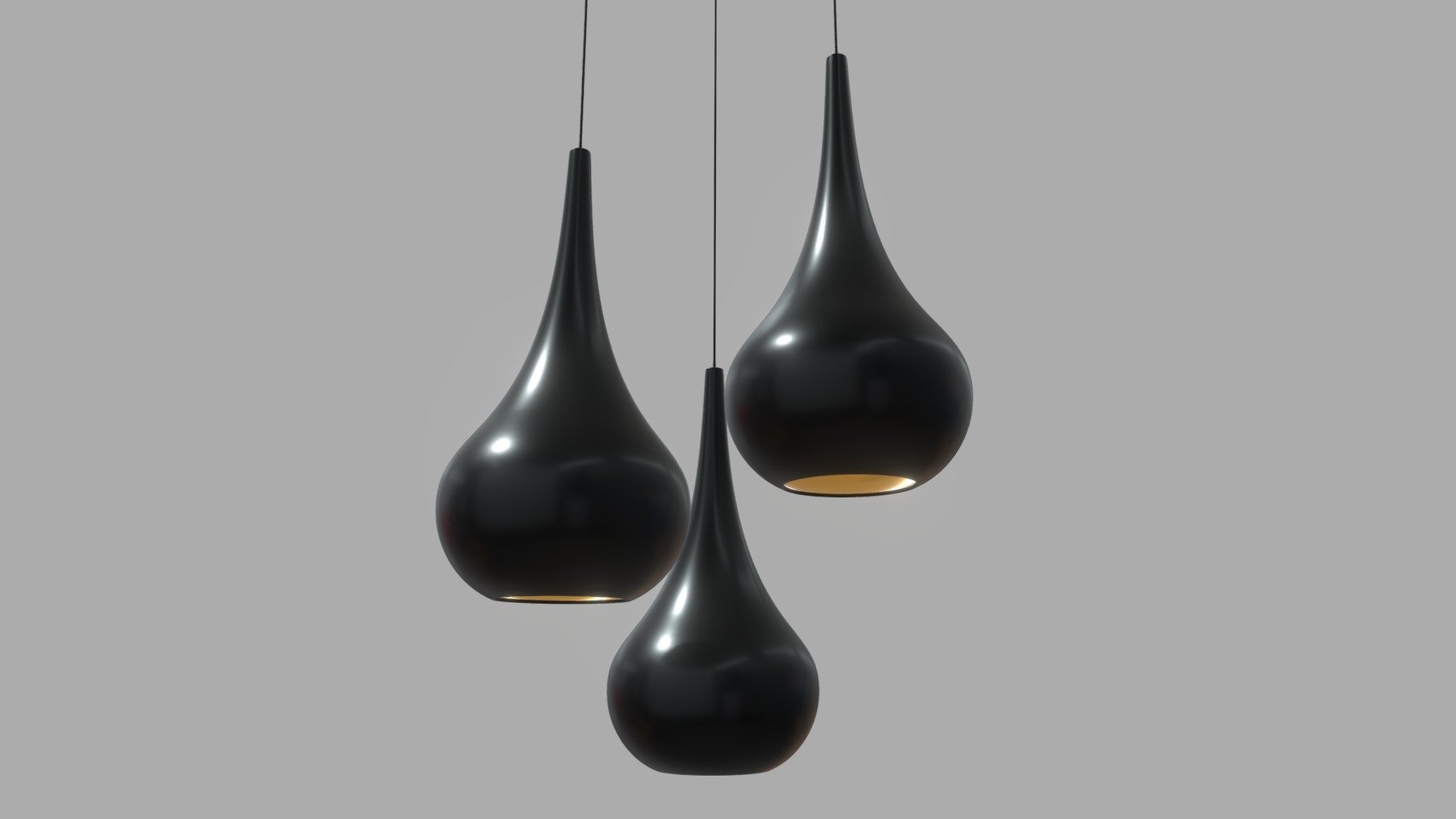 Tears Drop Lamp 3d model