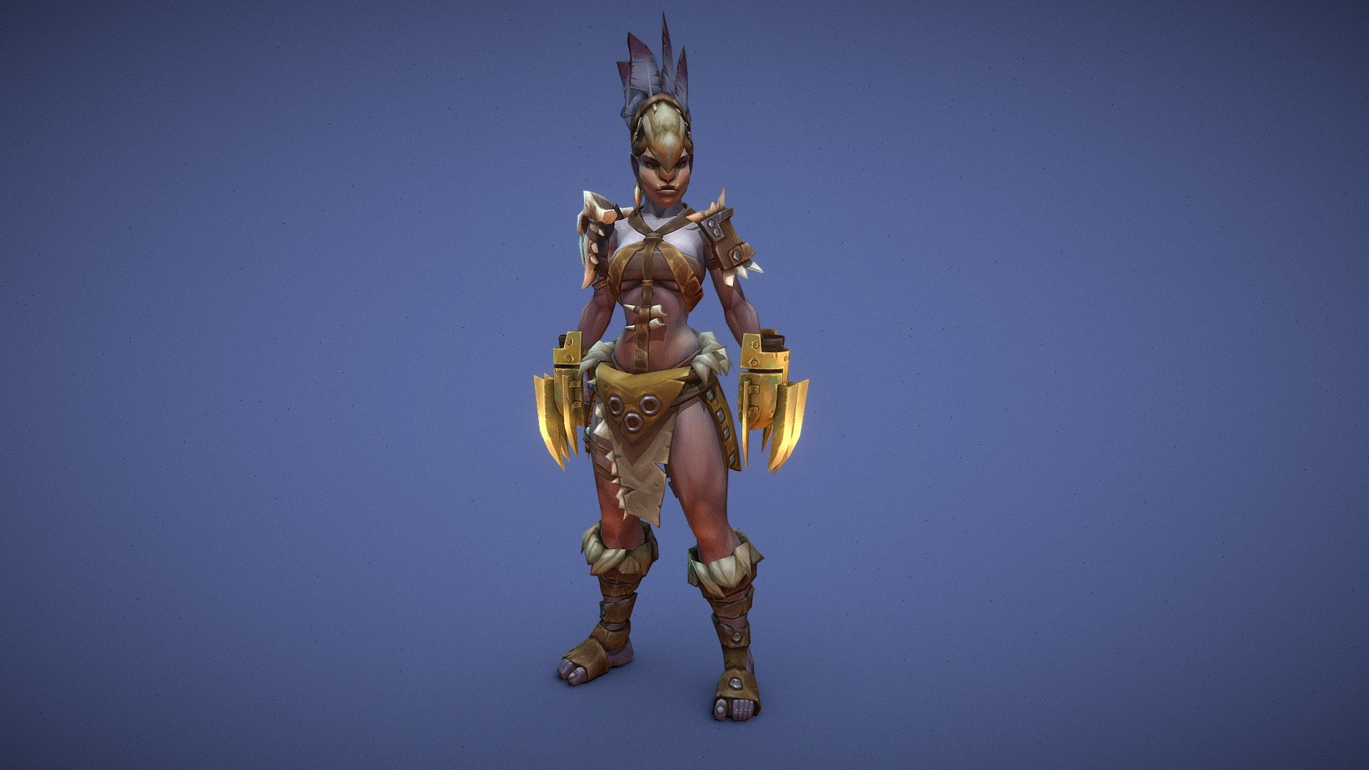 Female Orc Tyrant 3d model