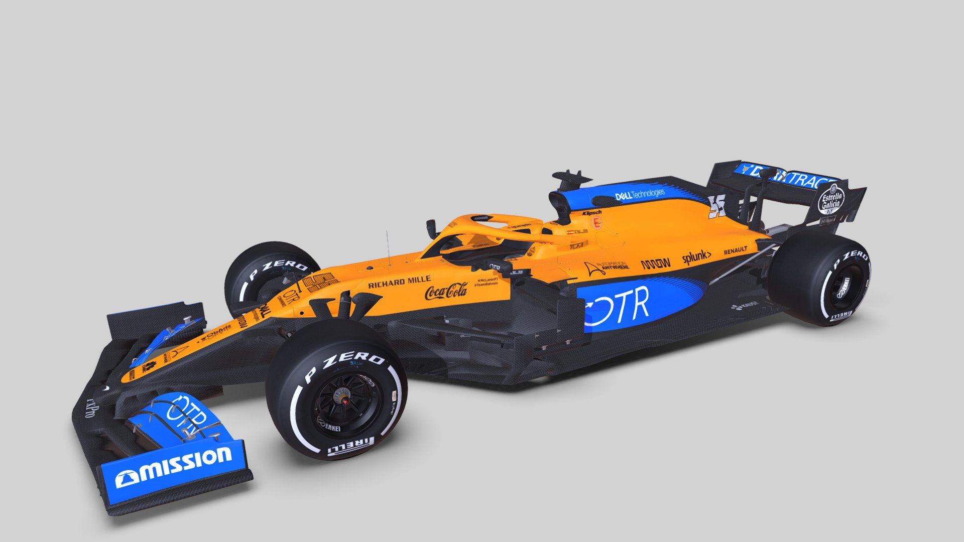 F1 2020 McLaren MCL35 3d model