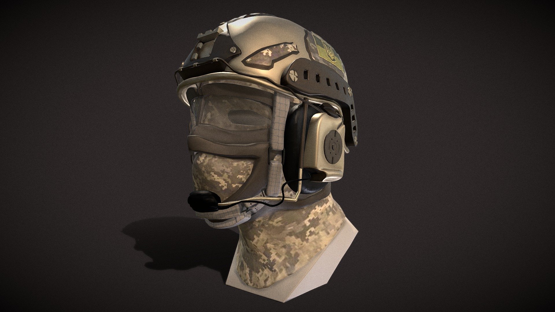 Ukraine HELMET 3d model