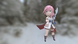 FF XIII Lightning (BRAVELY DEFAULT style)