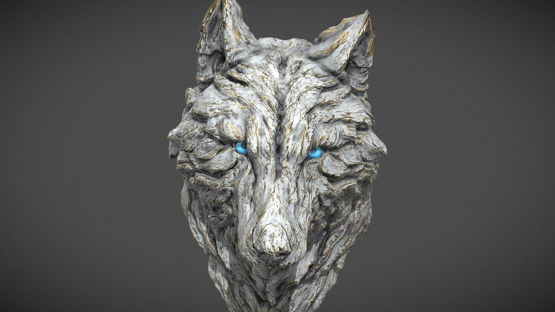 Clay Wolf 3d model