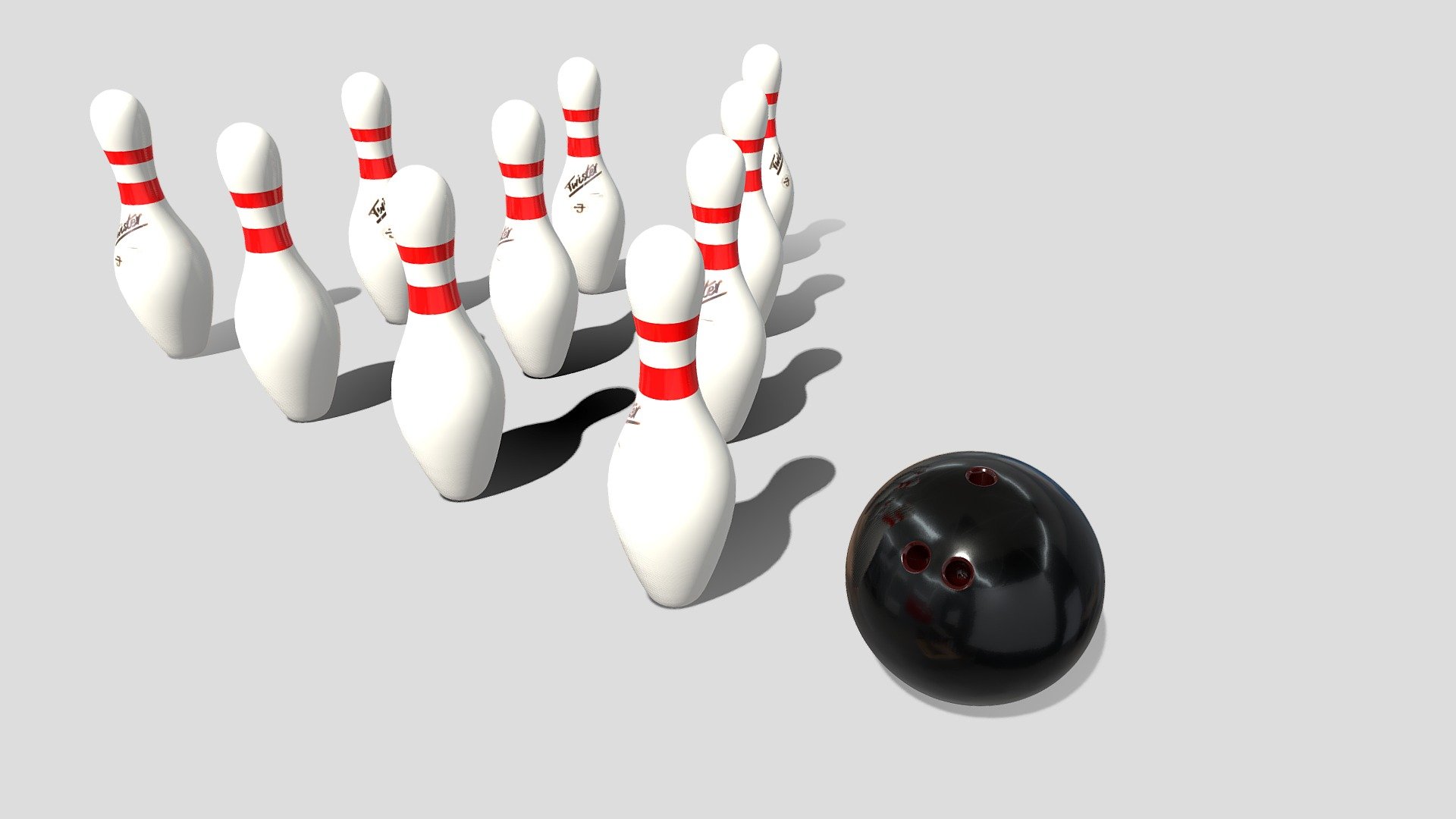 Bowling Pins 3d model