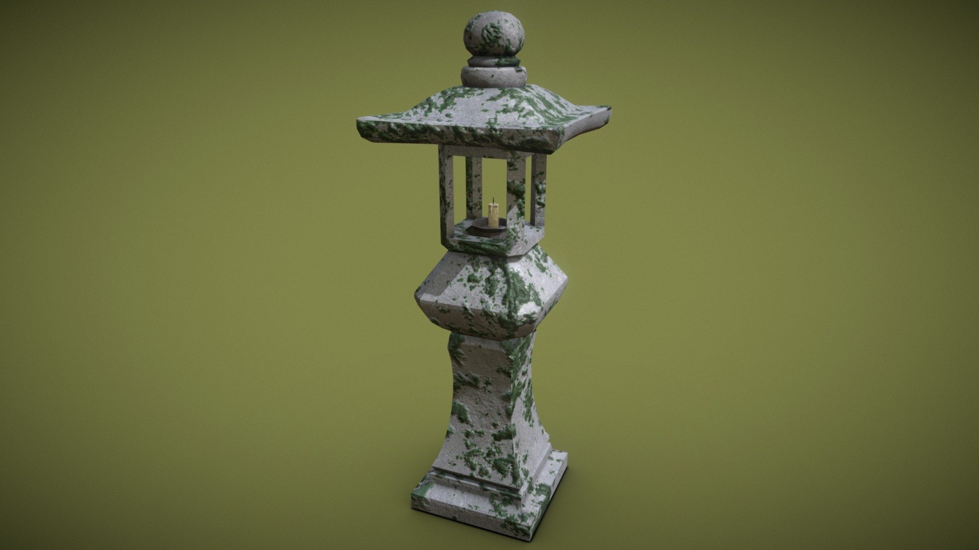 Stone Lantern 3d model