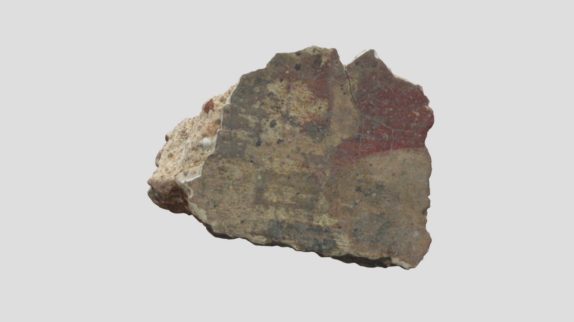 Roman Painted Wall Plaster 3d model