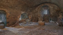 Threshing Room, Bolton Castle, Yorkshire