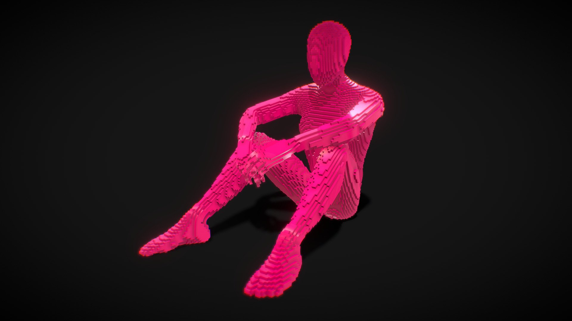 Voxel Manequin 3d model