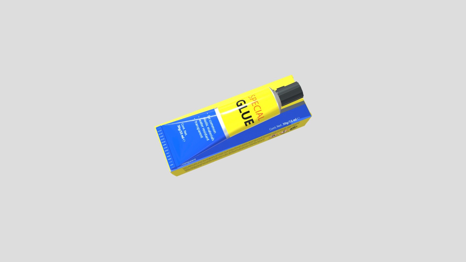 Glue Tube 3d model