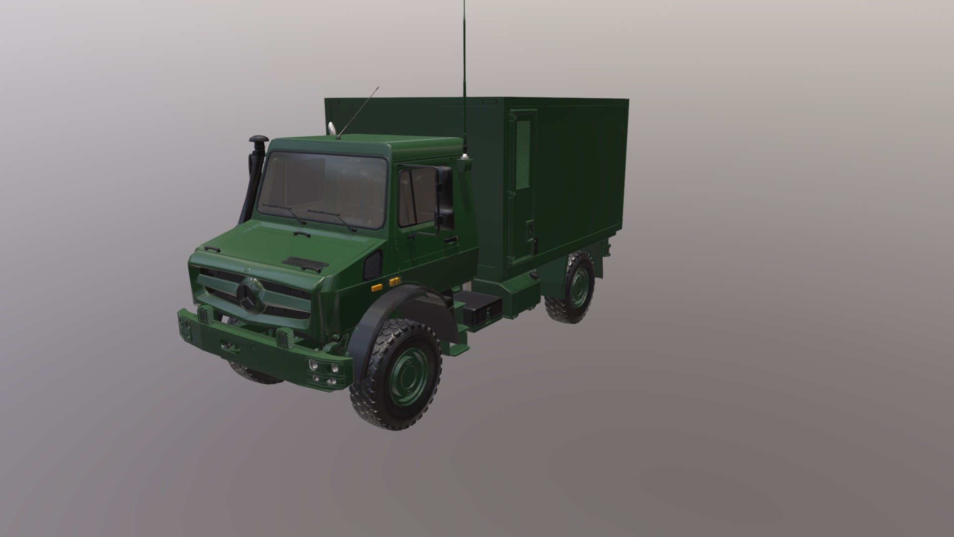 Unimog Military 4×4 all-terrain 3d model