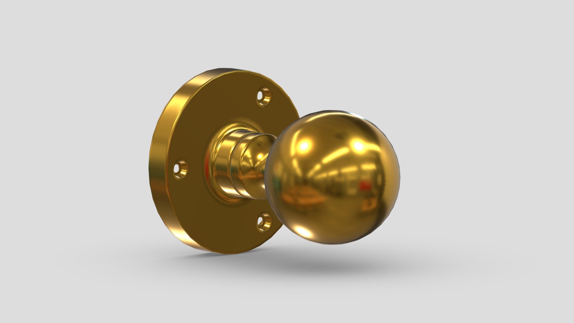 Ball Mortice Door Knob 3d model