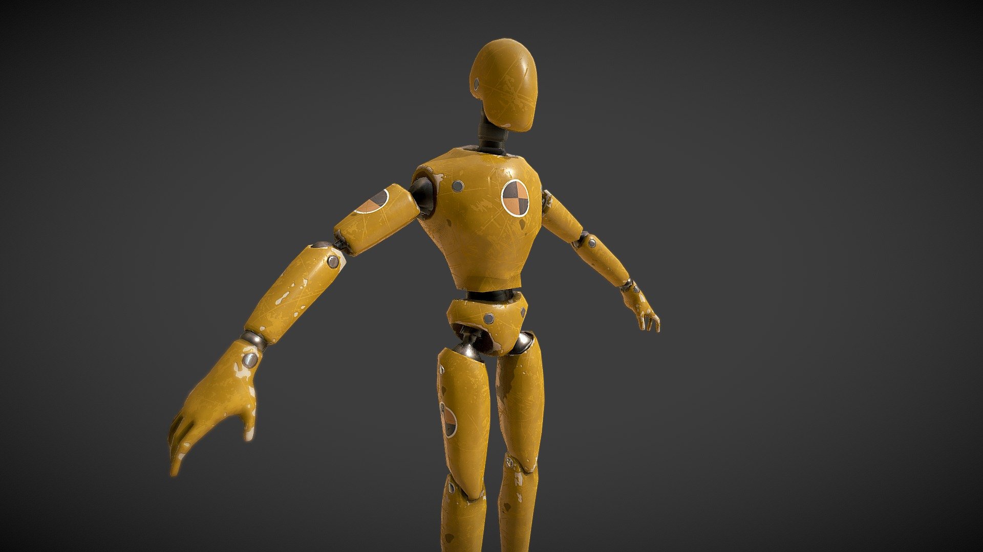 Gameready Mannequin test 3d model