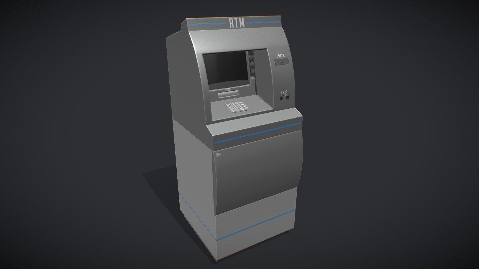 Stylized Cash Machine 3d model