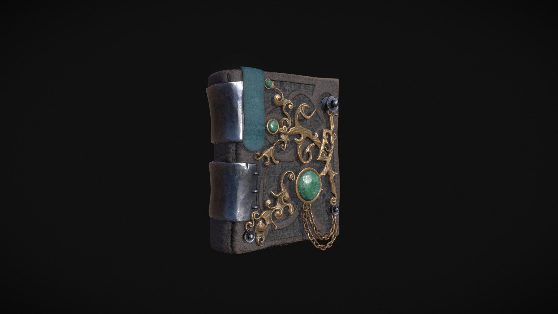 Stylized Book of Spells 3d model