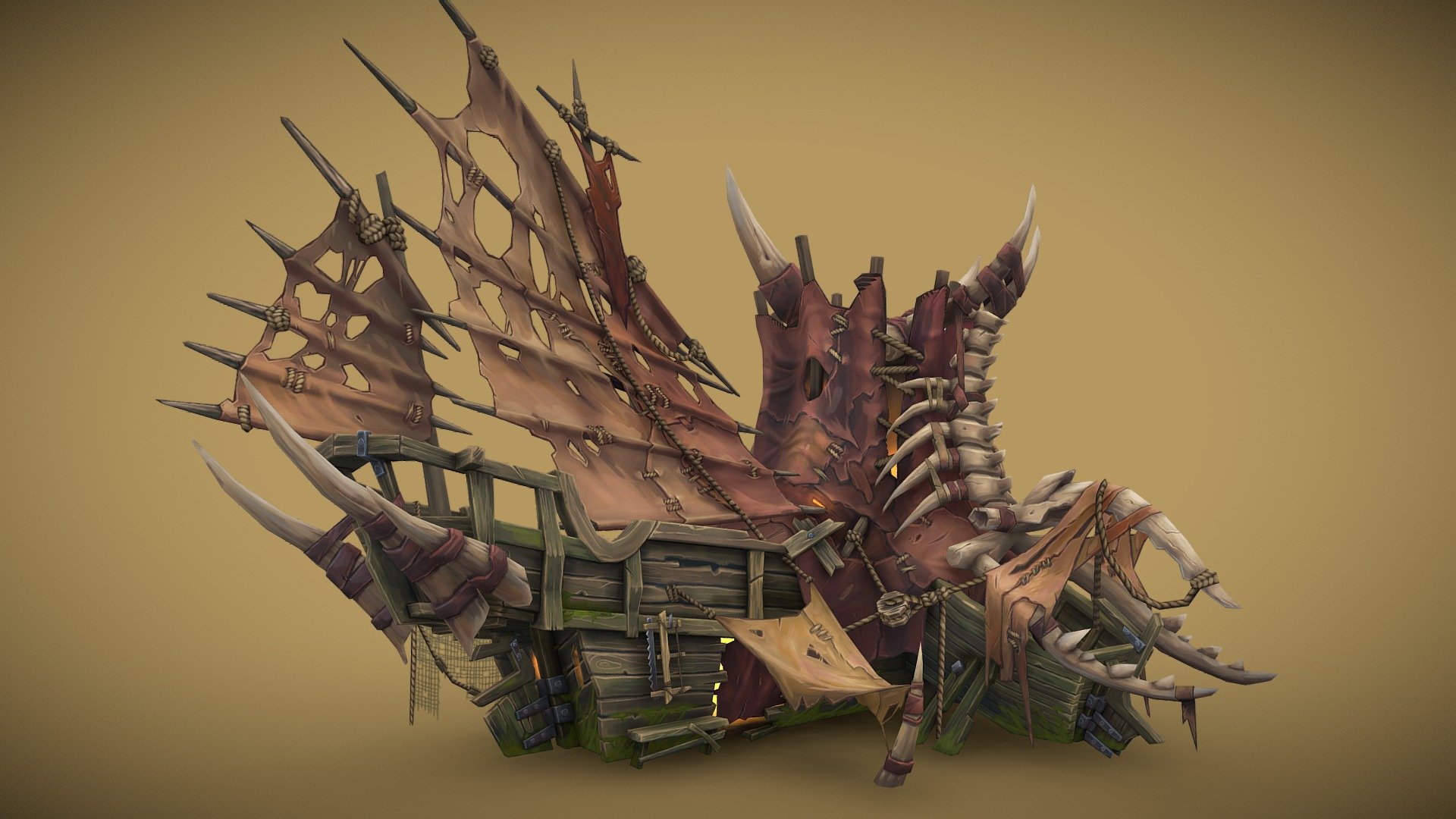 Orcs Ship 3d model