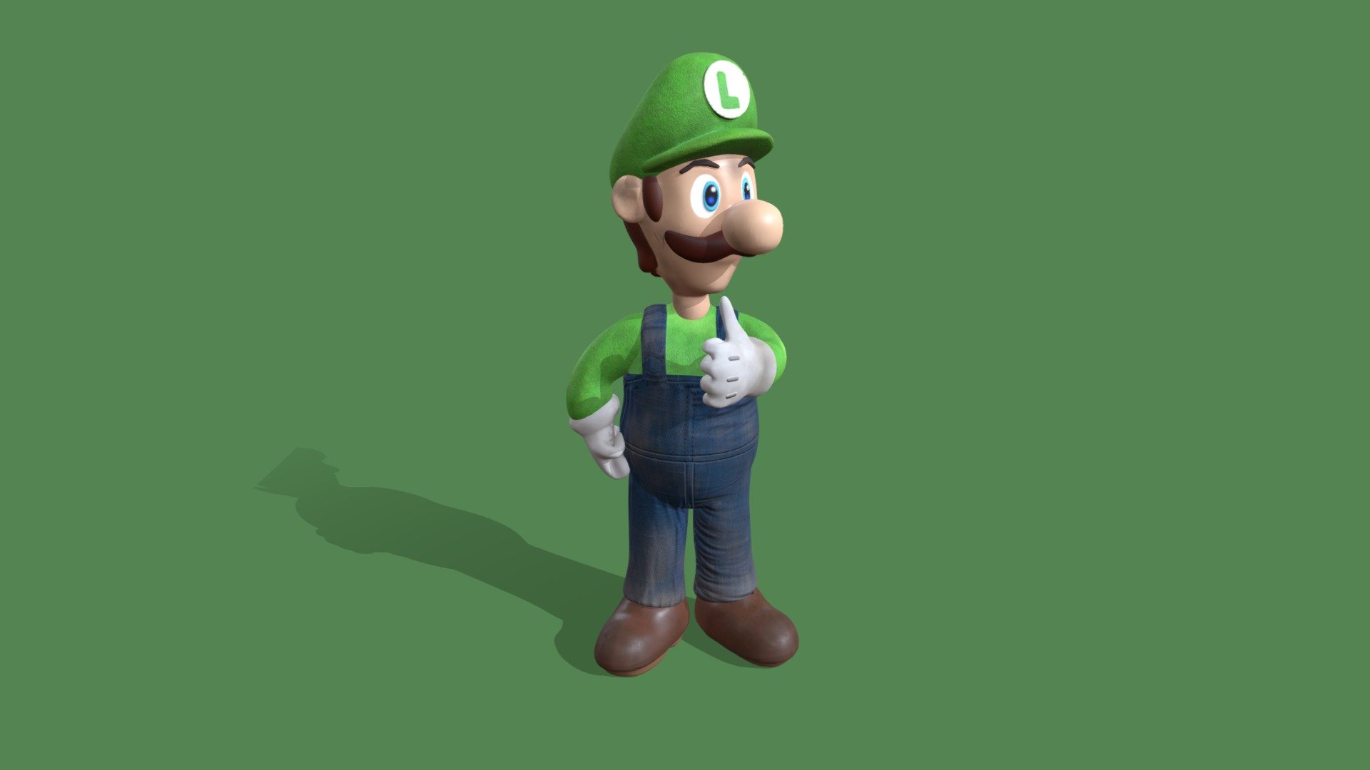 luigi bross 3d model