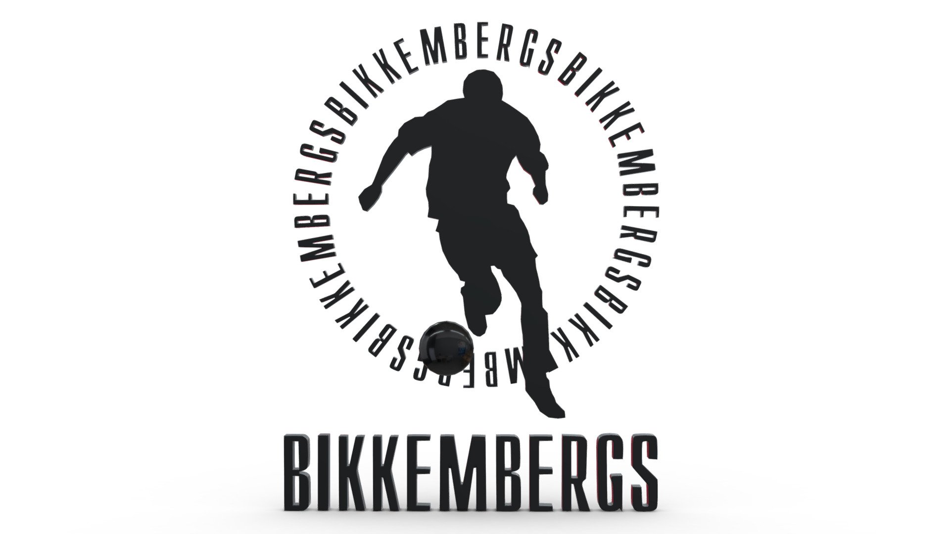 bikkembergs logo 3d model