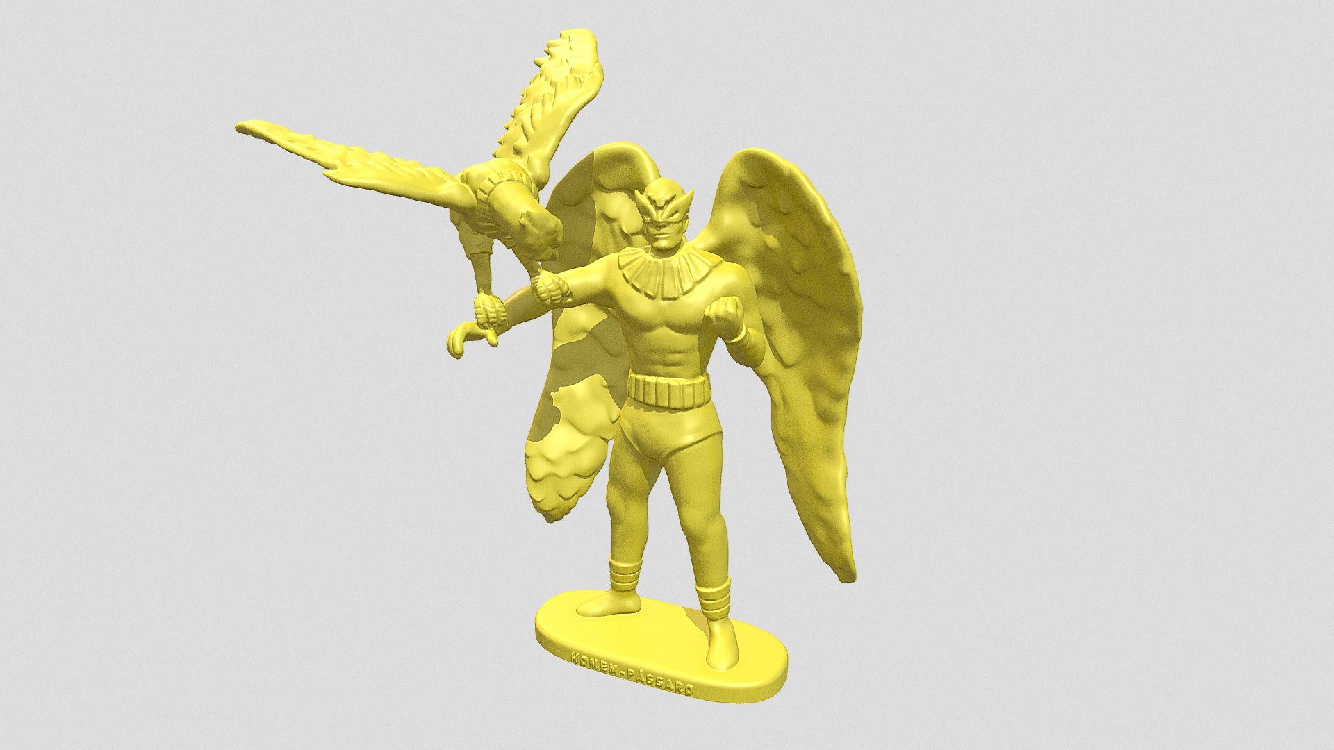 #063 Homem Pássaro 3d model