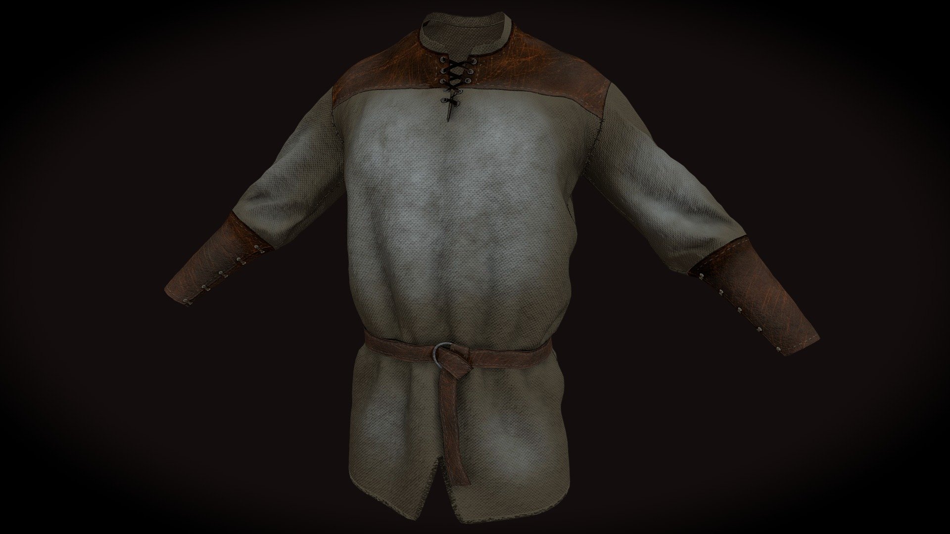 Medieval Tunic Linen 3d model