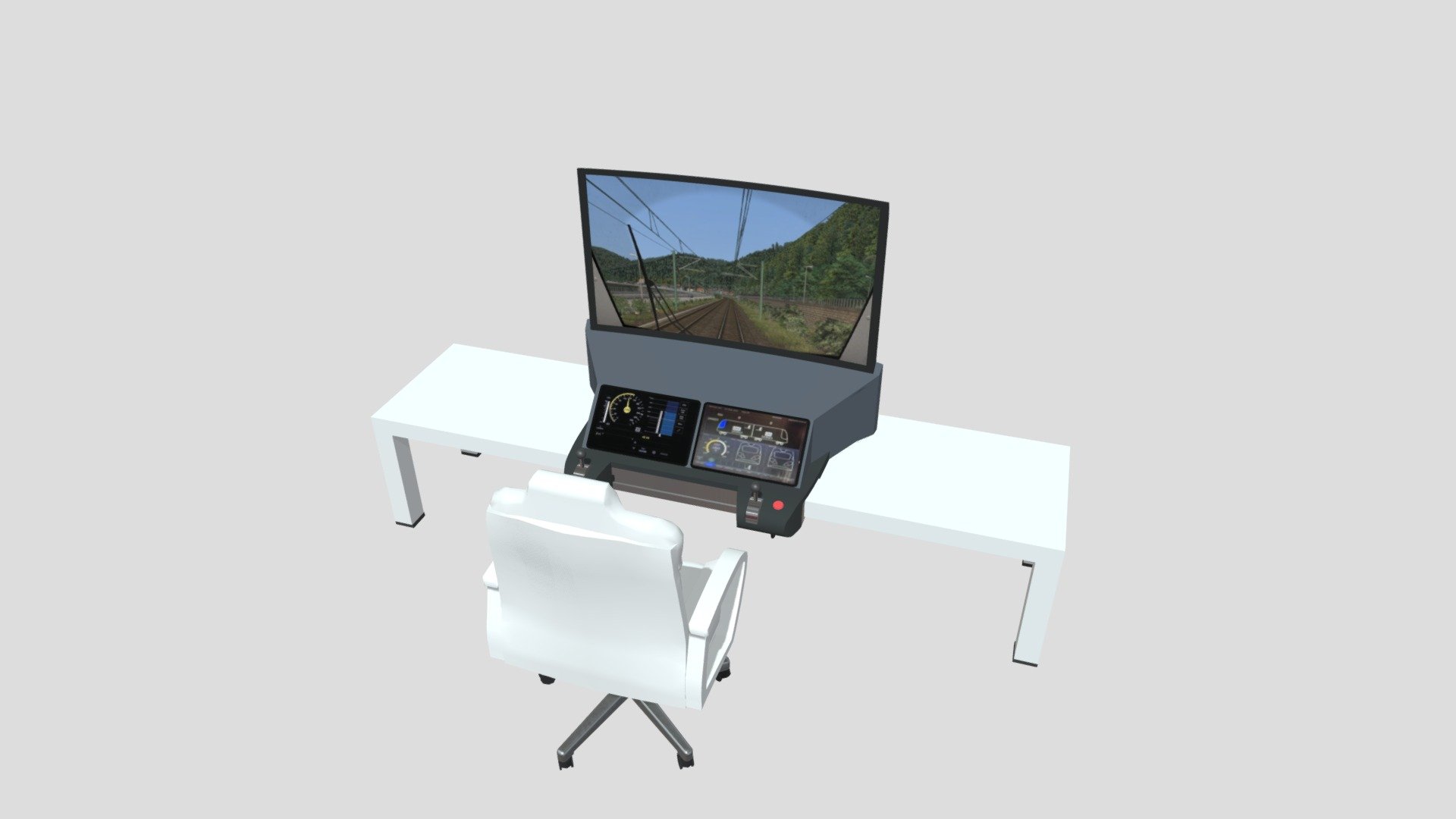 simulator simplified 3d model