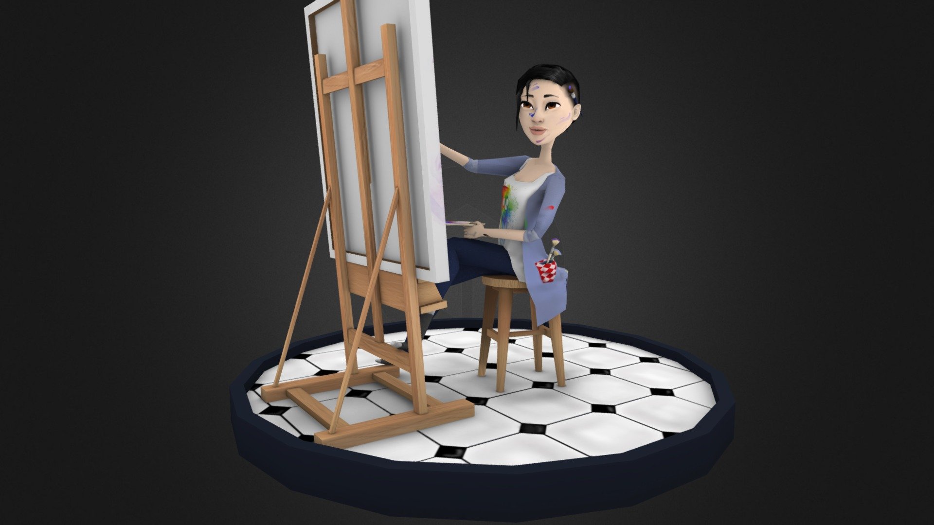 The Artist 3d model