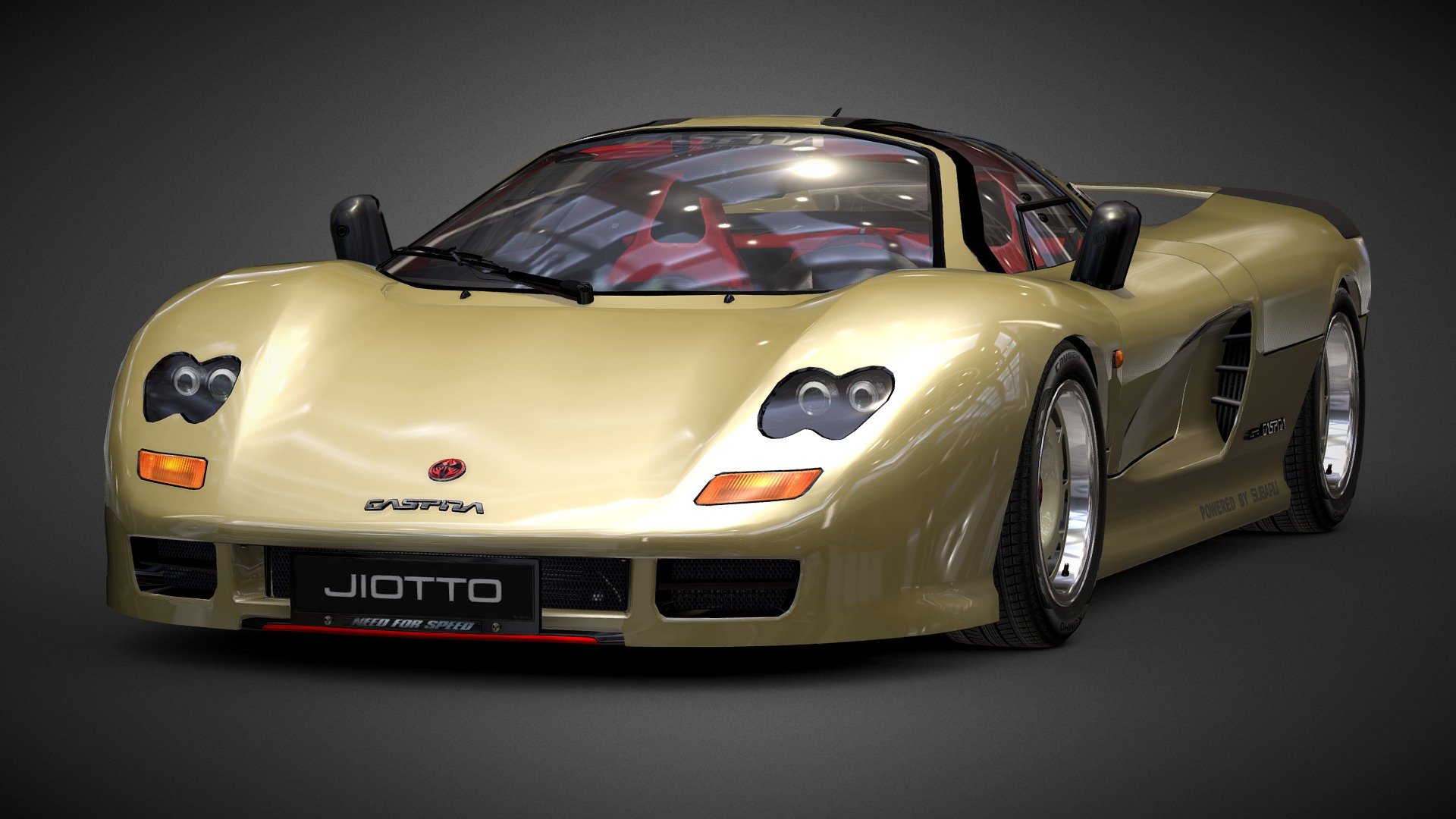 Jiotto Caspita F1 Road Car 1989 By Alex.Ka. 3d model