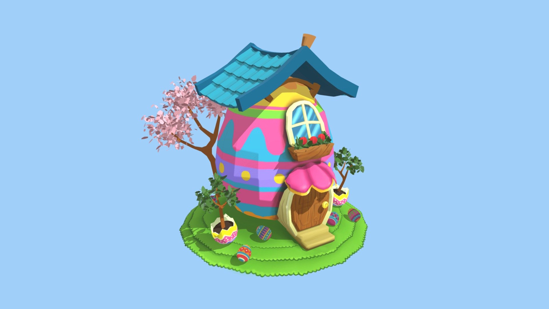 ♡ The Easter Bunny House ♡ 3d model