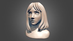 Stylized Female Head Study