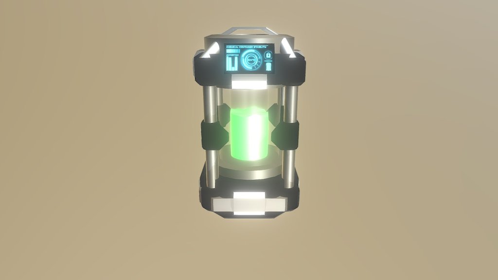 Modular Bio Capsule(Animated) 3d model