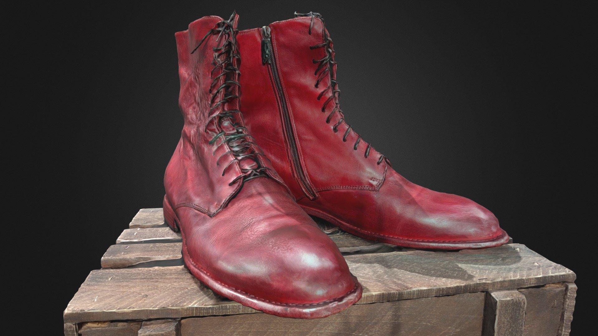 Red Shoes 3d model