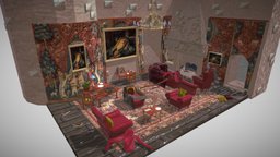 Gryffindor Common Room (Isometric View)