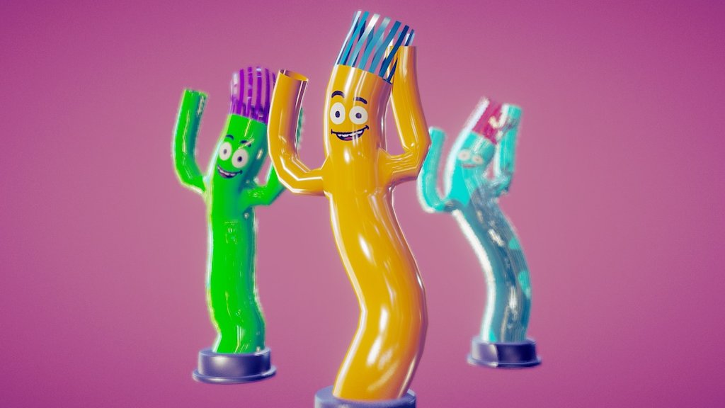 Wacky Waving Inflatable Arm Flailing Tube Man 3d model